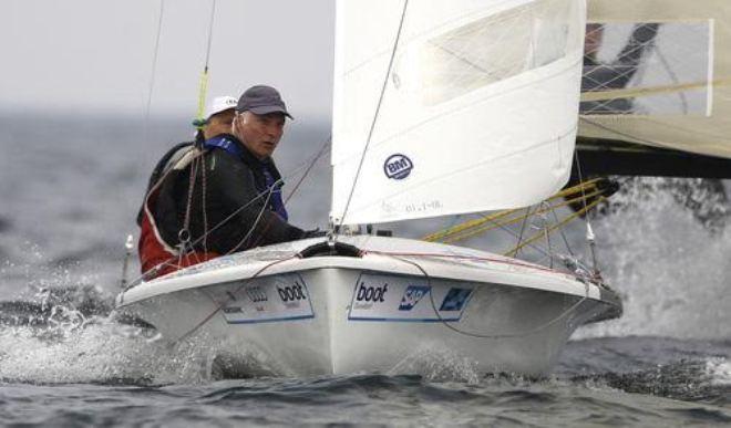 505 Class Joergen Bojsen-Moeller, FD Olympic winner from 1988, and his brother Jacob is now on second place. - Kieler Woche 2015 ©  Kieler Woche / segel-bilder.de